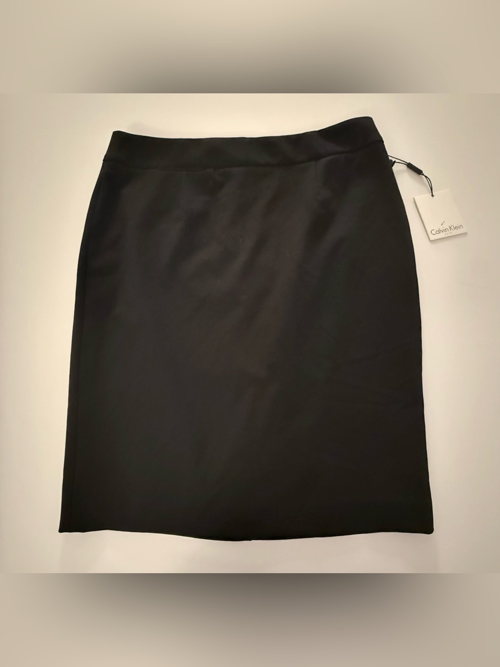 Calvin Klein Black Stretch Pencil Skirt
